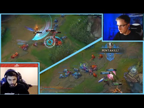 Yasuo Playing :))) True Damage Yasuo 1 vs 2...... Trenda's Pentakill.....