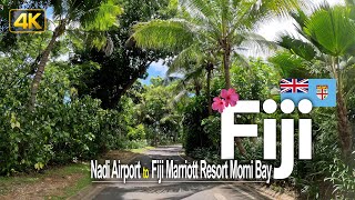 Driving in Fiji 🇫🇯 Drive from Nadi International Airport to Fiji Marriott Resort Momi Bay