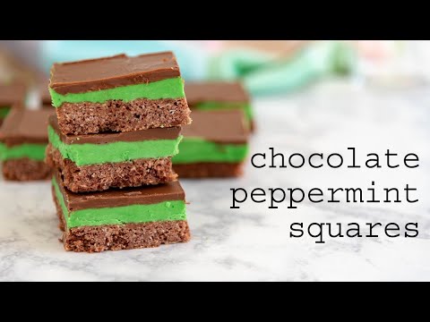 Chocolate Peppermint Squares | traybakes & more
