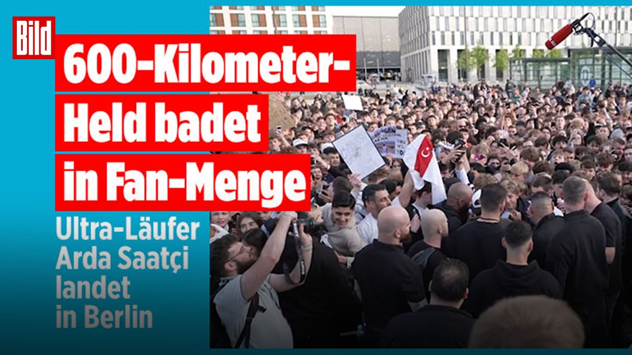 BERLIN: Der BER empfängt den Extremsportler nach seinem 600 Kilometer Lauf im Death Valley!