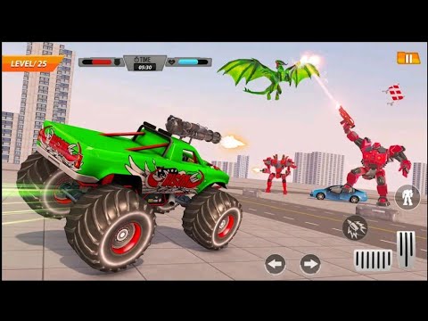 Monster Truck Robot Car Game - Android Gameplay Part 2