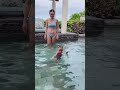 Hot Shandy Aulia Cuma Pakai CD Dan Bra Lagi Ngajarin Anaknya Berenang ️