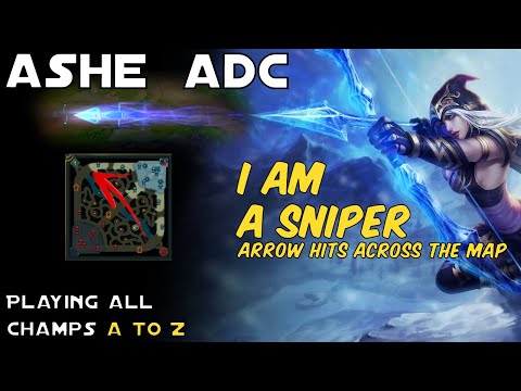 ASHE ADC HITTING GLOBAL ULTS!! ARROWS ACROSS THE MAP! - ROUND 2 - League of Legends - A-Z