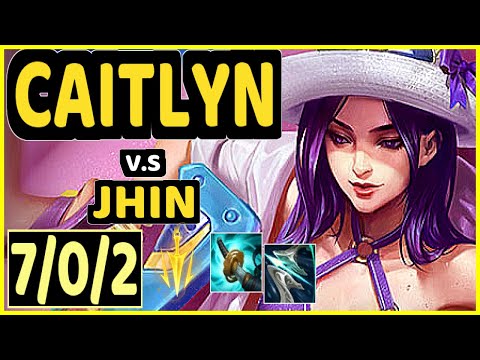GUMAYUSI (CAITLYN) vs JHIN - 7/0/2 KDA BOTTOM ADC CHALLENGER GAMEPLAY - KR