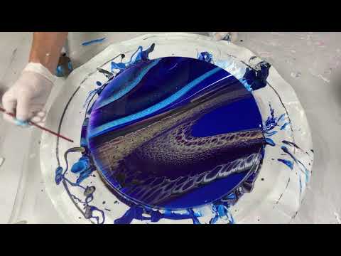 227.Sheleeart Australian Fluid Artist - Negative Space Swipe