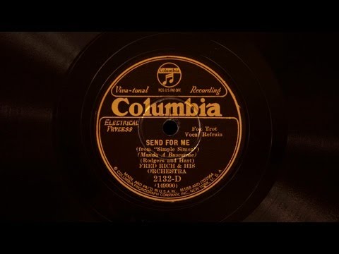 Send For Me • Fred Rich and His Orchestra (Victor Credenza)