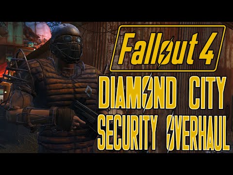 Fallout 4 Diamond City Security Overhaul Mod Playthrough & Review!