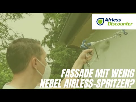 Facade with little mist airless spraying?