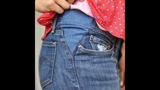 How to alter  Resize Waist In Jeans(DIY)