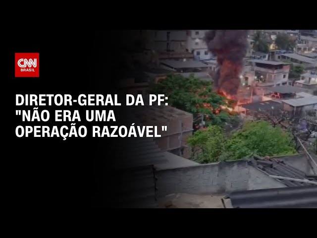 “Não era uma operação razoável”, diz diretor-geral da PF sobre ação contra o CV | LIVE CNN