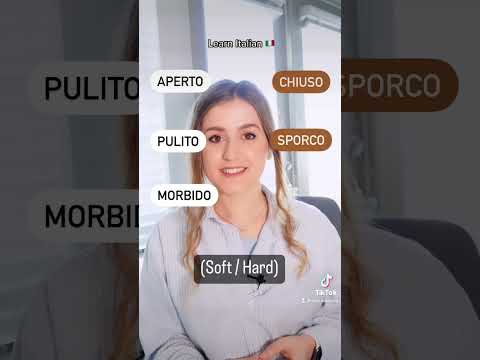 Learn Italian Opposite Adjectives