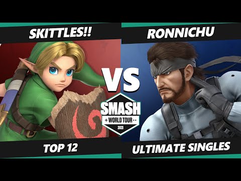 SWT NA West RF Top 12 - SKITTLES!! (Young Link) Vs. Ronnichu (Snake) SSBU Ultimate Tournament