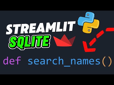 Streamlit Sqlite Tutorial 5 Add Search Functionality To Your Python Web App