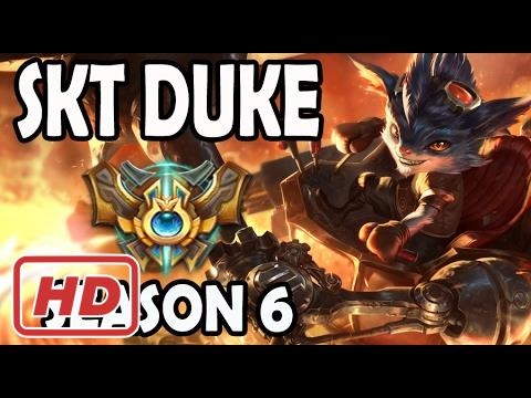SKT T1 Duke Rumble vs Jayce TOP Ranked Challenger Korea