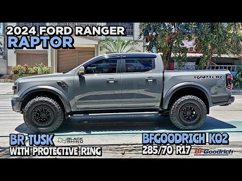 2024 Ford Ranger Raptor | Black Rhino Tusk 17" | BFGoodrich ko2 285x70 R17 @ RNH Tire Supply