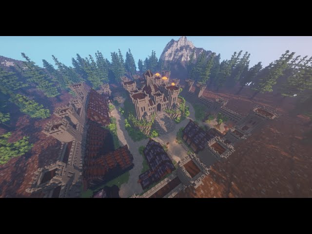 Pinewood Hills Fortress, a Fortress City Minecraft Map