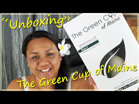 "Unboxing" The Green Cup of Maine - Menstrual Cup