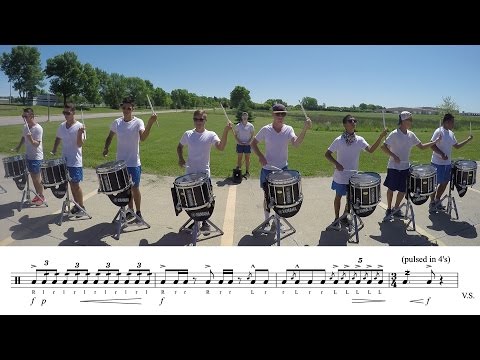 2016 Blue Stars Snares - LEARN THE MUSIC to "Le Reve"