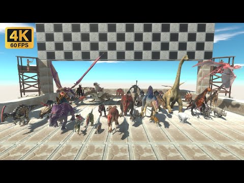 80 Land & Air Units Tower Survival Speed Race - Animal Revolt Battle Simulator