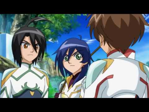 Bakugan Gundalian Invaders - Dan, Shun and Fabia trying to cross the river (Episode 16)