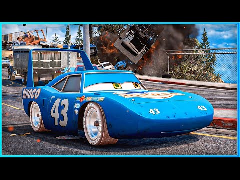 *CRAZY* Cars King Dinoco Crashes Ep.20 – GTA 5