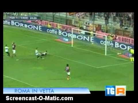 Gol di totti Parma Roma 1 3
