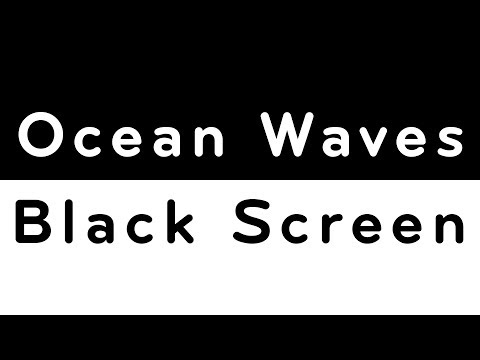 Ocean Waves Black Screen | White Noise for Sleep 10 Hours