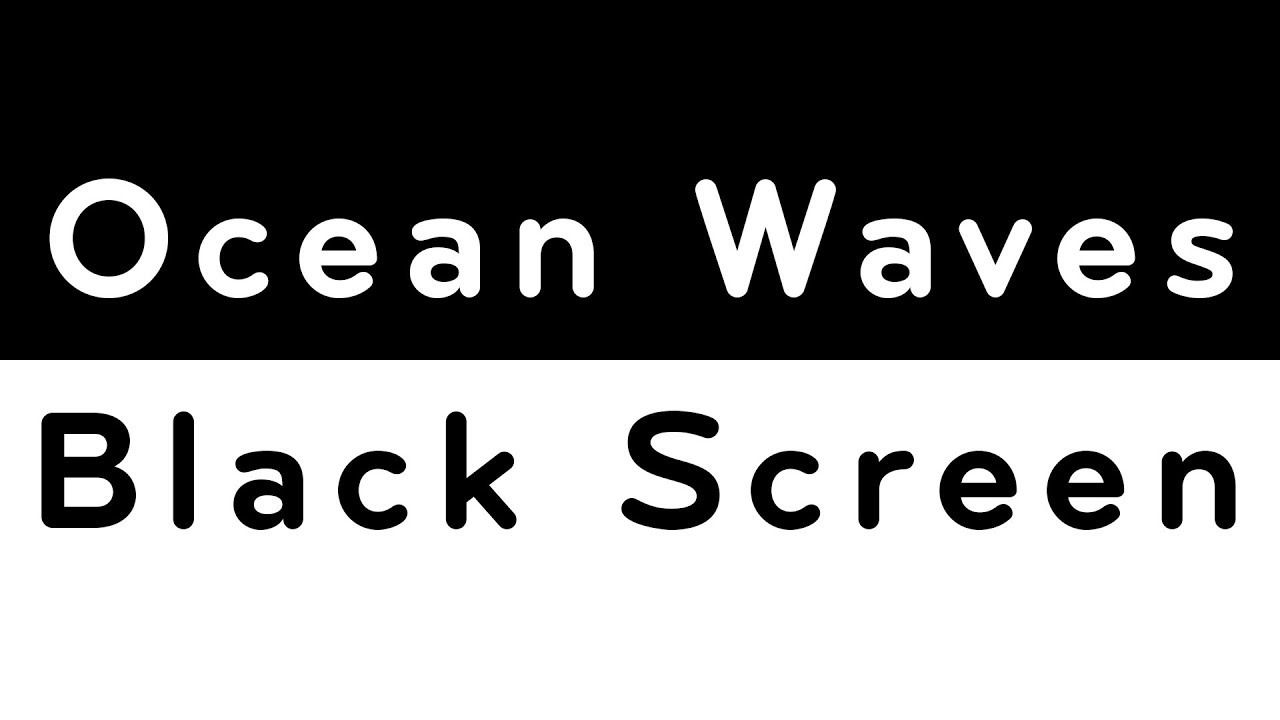 Ocean Waves Black Screen | White Noise for Sleep 10 Hours