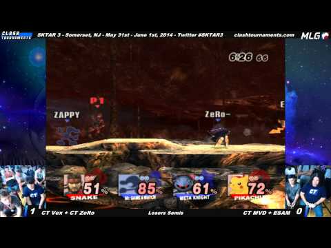 SKTAR 3 - CT Vex + CT ZeRo vs ESAM + CT MVD - Losers Semis - SSBB