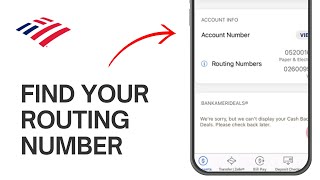 How to Find your Bank of America Routing Number