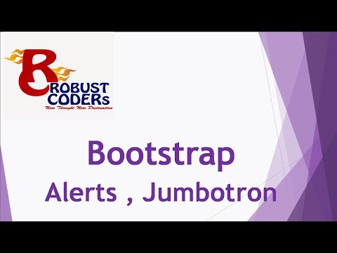 Bootstrap 3 tutorial in hindi part-9| Bootstrap Alerts , Jumbotron| How to create alert in bootstrap