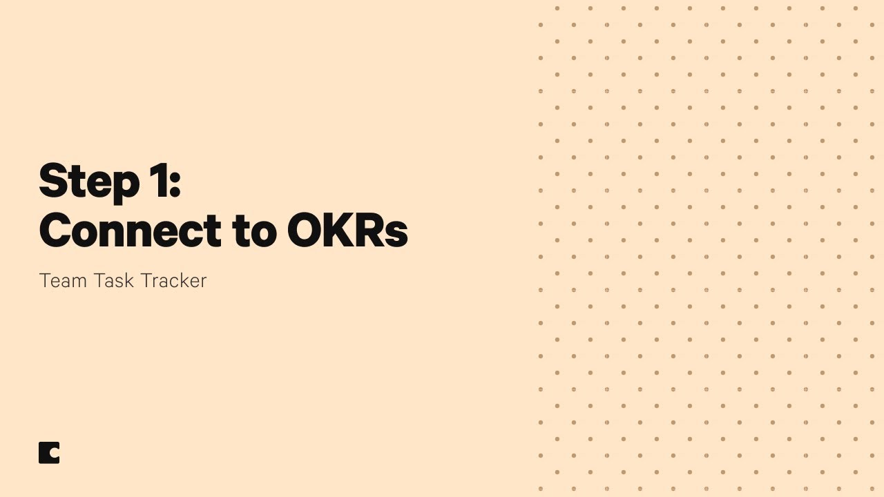 Team Task Tracker in Coda | Step 1 - Connect to OKRs