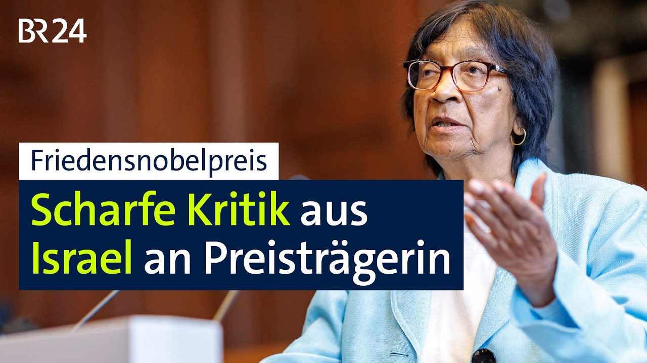 Friedensnobelpreis: Scharfe Kritik aus Israel an Preisträgerin | BR24