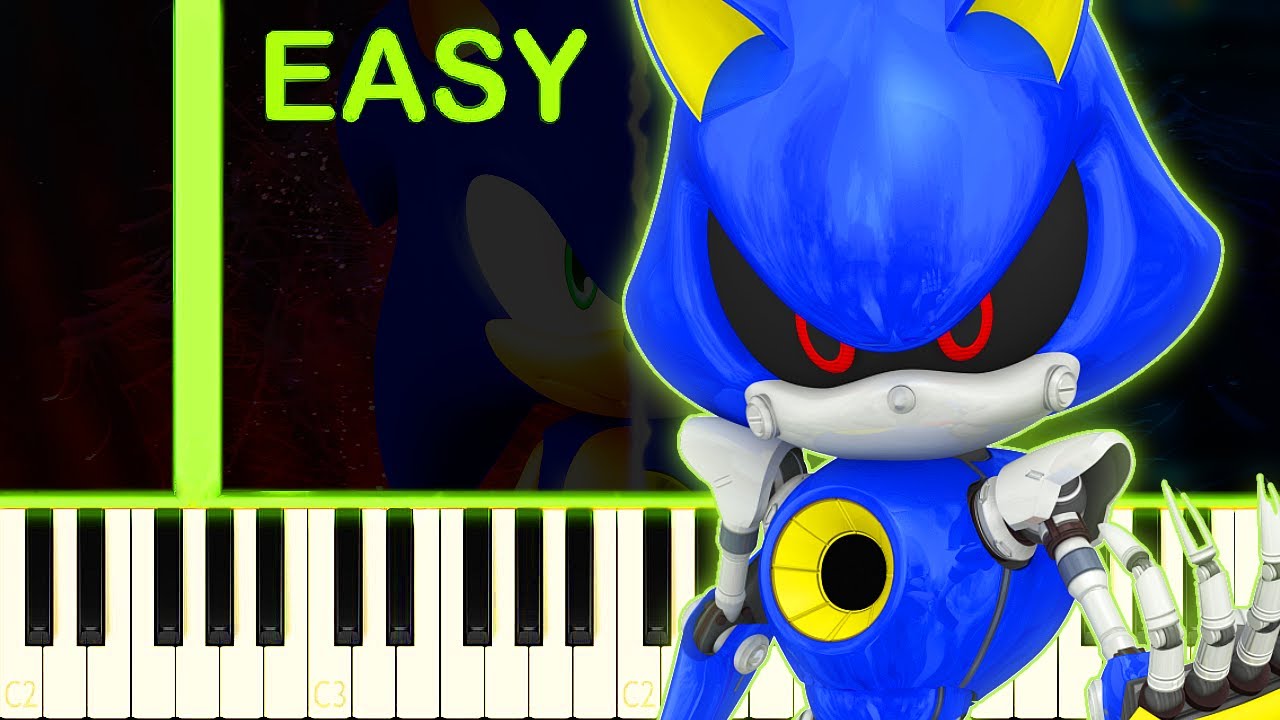 METAL SONIC THEME - EASY Piano Tutorial