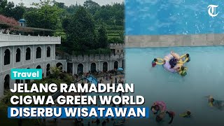 Jelang Ramadhan, Cigwa Green World Adventure Bogor Diserbu Wisatawan, Kolam Renang Jadi Tujuan Utama