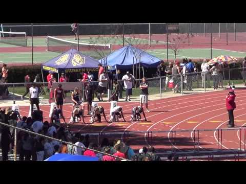 VarB 110m Hurdles Heat B at Redondo-Nike Inv 3-14-15 - Los Alamitos Boys
