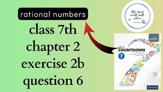 class 7th maths chapter 2 rational numbers