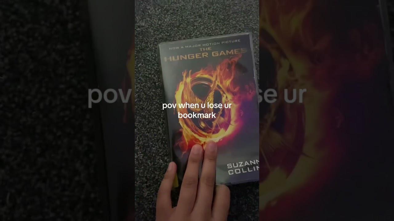 when you lose your bookmark 🤣 #fyp #booktok #booktube #hungergames