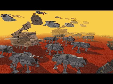 Largest CLONE WARS Invasion Force EVER! - Men of War: Star Wars Mod Battle Simulator