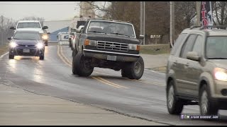 Black ice sliding and traffic chaos - Wentzville, MO, December 16, 2016
