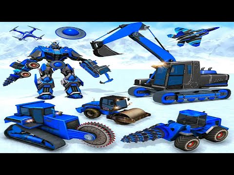 Heavy Excavator Robot: Samurai Robot Construction Games | Android iOS Gameplay