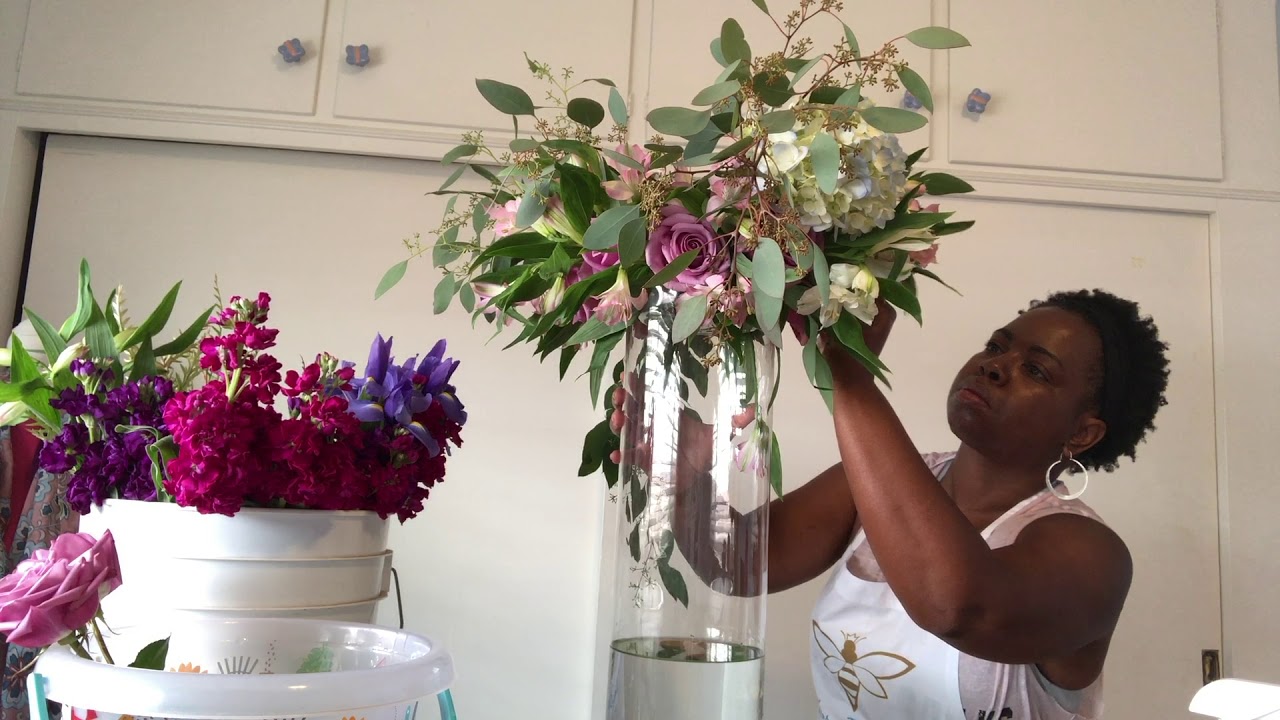 Tall Floral Arrangement Tutorial Video