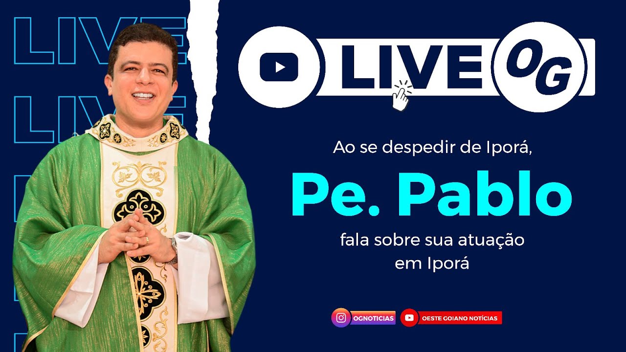 Ao se despedir de Iporá padre Pablo Henrique é entrevistado pelo Oeste Goiano