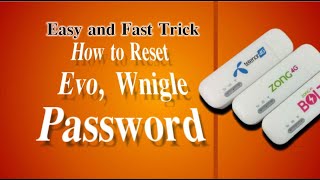 How To Reset Evo,Wingle Password |  Mobile Repair Course In Urdu