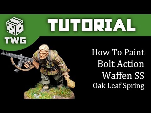 Bolt Action Tutorial: How To Paint Waffen SS - Oak Leaf Spring Camo