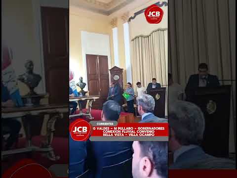 ARCHIVO 2025 - FIRMA CONVENIO CONEXION FLUVIAL BELLA VISTA - VILLA OCAMPO - VALDEZ- PULLARO