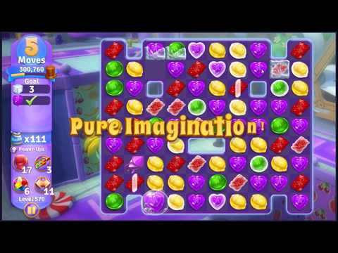 Wonka's World of Candy Level 570 - NO BOOSTERS + FULL STORY 🍫 | SKILLGAMING ✔️