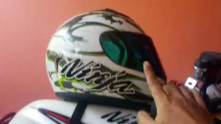 Download lagu Modif helm ori bawaan motor ninja rr new  ganti flat visor helm Kawasaki ninja 150 RR mp3