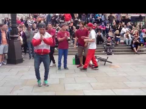 [HD] Break dance Live in Picadilly Circus, London 01/10/2014