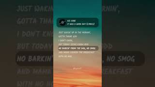 Cover art for Today was a good day